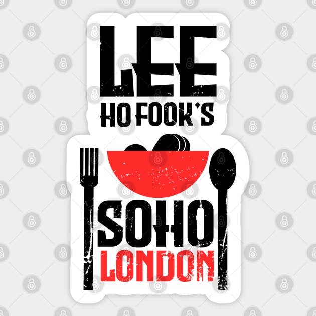 lee ho fook's soho london t-shirt design Sticker by AlfinStudio